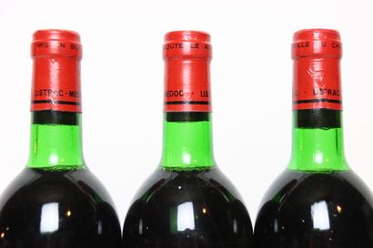 3 bouteilles de LISTRAC rouge 1978, CHÂTEAU...