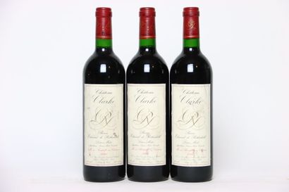 3 bouteilles de LISTRAC-MÉDOC rouge 1996,...
