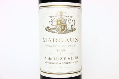 1 bouteille de MARGAUX rouge 1969, CHÂTEAU...