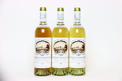 3 bouteilles de PESSAC-LÉOGNAN blanc 2007,...