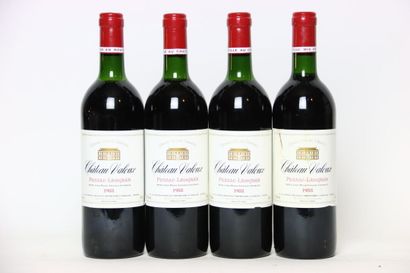 4 bouteilles de PESSAC-LÉOGNAN rouge 1988,...