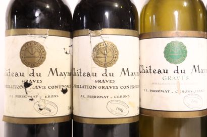 2 bottles of GRAVES red 1996 CHÂTEAU DU MAYNE.
1...