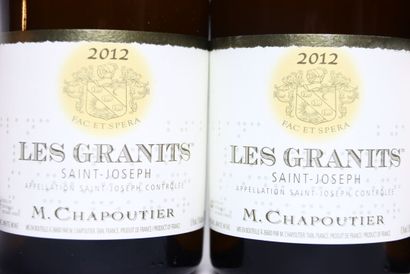 4 bottles of white SAINT-JOSEPH 2012, M....