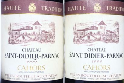 2 bottles of red CAHORS 1999, CHÂTEAU SAINT-DIDIER-PARNAC.
1...