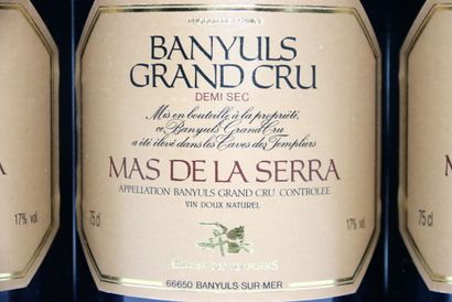 3 bottles of red BANYULS 1997, MAS DE LA...