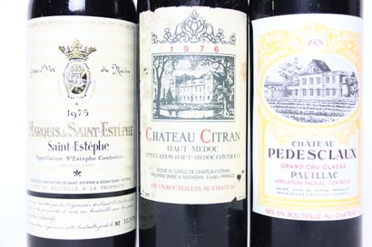 1 bouteille de SAINT-ESTÈPHE rouge 1975,...