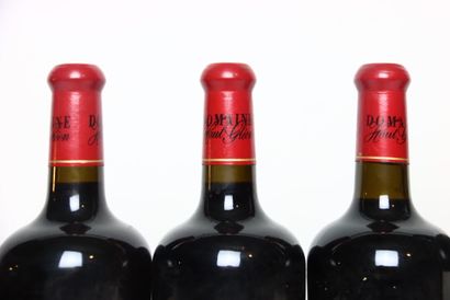 3 bottles of red CORBIÈRES 2002, CHÂTEAU...