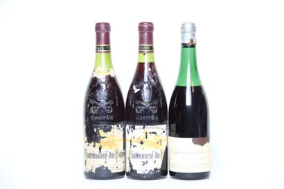 2 bottles of CHÂTEAUNEUF-DU- PAPE red DOMAINE...