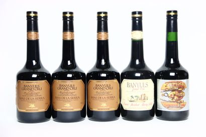 3 bottles of red BANYULS 1997, MAS DE LA...