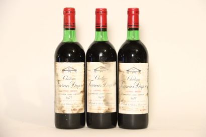 3 bouteilles de LISTRAC-MÉDOC rouge 1977,...