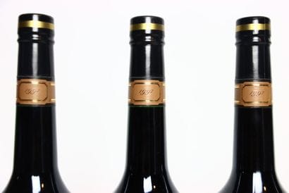 3 bottles of red BANYULS 1997, MAS DE LA...