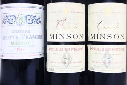 1 bottle of red MEDOC 1989, CHÂTEAU LAFITTE-TRAMIER.
5...