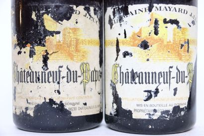 2 bottles of CHÂTEAUNEUF-DU- PAPE red DOMAINE...