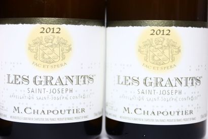 4 bottles of white SAINT-JOSEPH 2012, M....