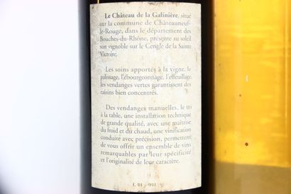 1 bottle of CÔTES DE PROVENCE red 2001, CHÂTEAU...