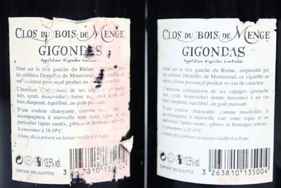5 bottles of red GIGONDAS 2008, LA COMPAGNIE...