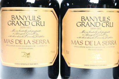 6 bottles of red BANYULS 1997, MAS DE LA...