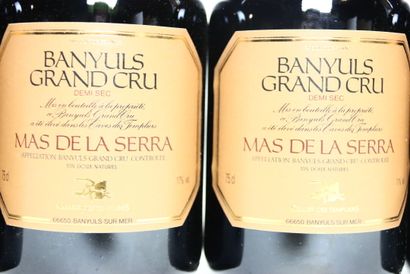 6 bottles of red BANYULS 1997, MAS DE LA...
