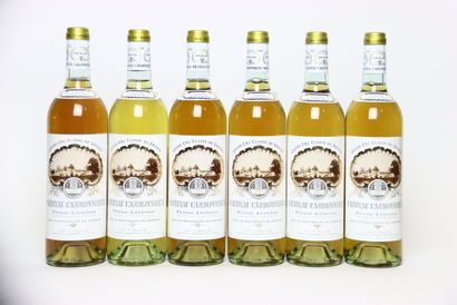6 bouteilles de PESSAC-LÉOGNAN blanc 2007,...