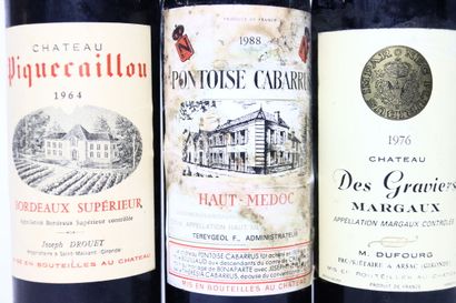 1 bottle of BORDEAUX SUPÉRIEUR red 1964,...