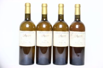 4 bottles of white BORDEAUX 1999, CHÂTEAU...
