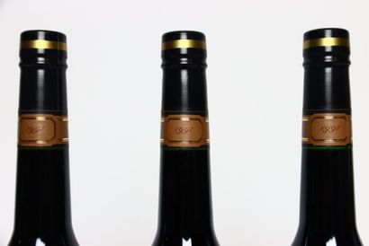 3 bottles of red BANYULS 1997, MAS DE LA...