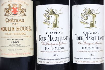 6 bouteilles de MARGAUX rouge 1998, CHÂTEAU...