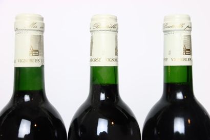 6 bottles of red BORDEAUX 2001, CHÂTEAU HAUT-RIOT....