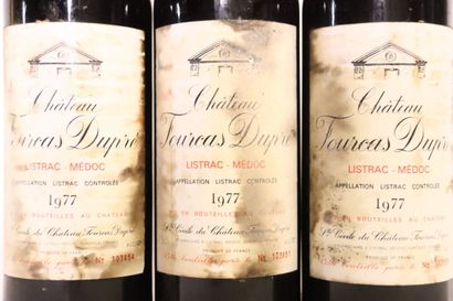 3 bouteilles de LISTRAC-MÉDOC rouge 1977,...
