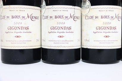 5 bottles of red GIGONDAS 2008, LA COMPAGNIE...