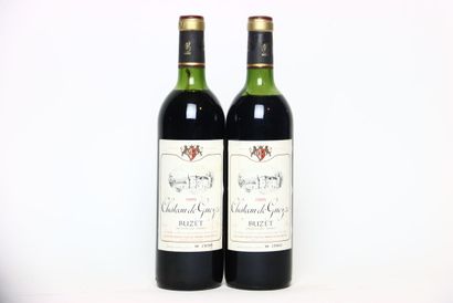 2 bottles of red BUZET 1985, CHÂTEAU DE ...