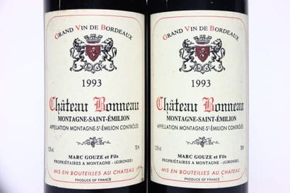 2 bouteilles de MONTAGNE-SAINT-ÉMILION rouge...