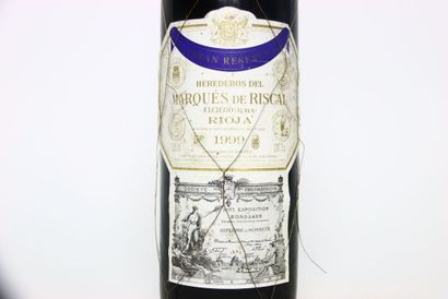 1 bottle of red RIOJA 1999, MARQUÉS DE RISCAL....