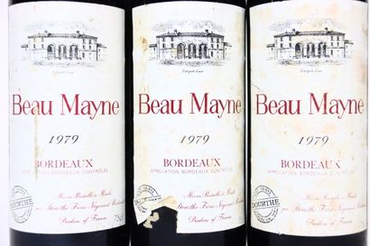 3 bottles of red BORDEAUX 1979, BEAU MAY...