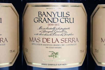 3 bottles of red BANYULS 1997, MAS DE LA...