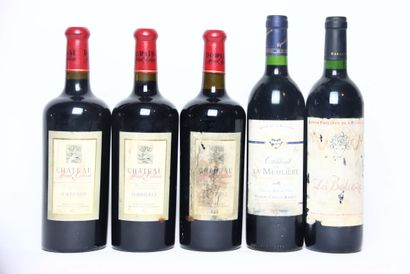 3 bottles of red CORBIÈRES 2002, CHÂTEAU...
