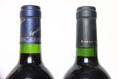 3 bottles of red CORBIÈRES 2002, CHÂTEAU...