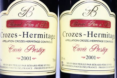 2 bottles of CROZES-HERMITAGE red 2001, DOMAINE...