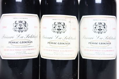 3 bouteilles de PESSAC-LÉOGNAN rouge 1990,...