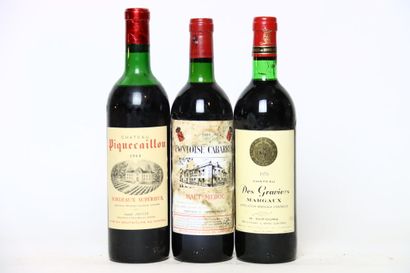 1 bottle of BORDEAUX SUPÉRIEUR red 1964,...