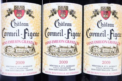5 bouteilles de SAINT-ÉMILION GRAND CRU rouge...