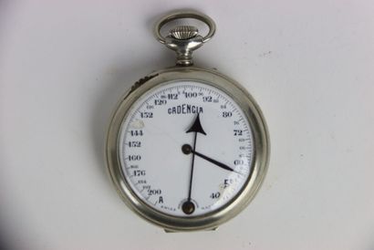 Metronome in silver plated metal. CADENCIA....
