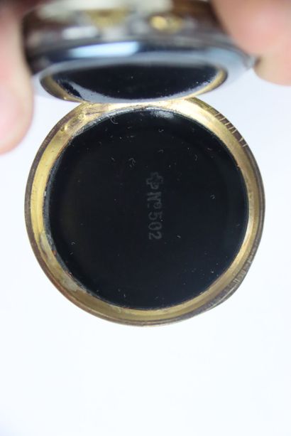 Montre de gousset avec cerclage en laiton...
