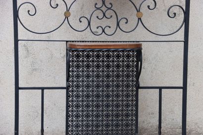 Porte manteau vestiaire en fer forgé avec...