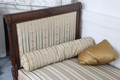 Headboard one person in molded and carved...