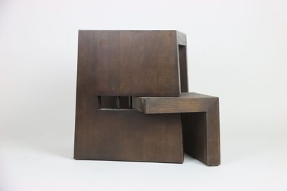 François BAUCHET (1948-) dans le goût, tabouret...