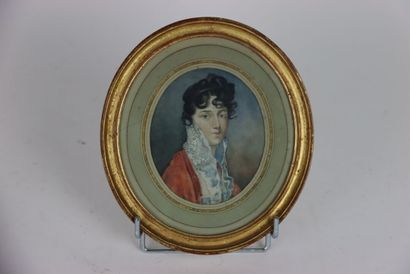 École française du XIXe siècle, Femme figurée...