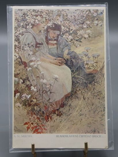 Réunion de cartes postales MUCHA Alphonse...