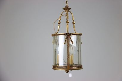 Lantern of vestibule in gilt bronze with...