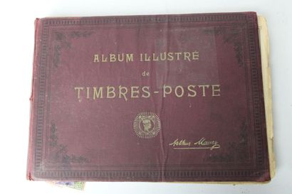 Réunion sept albums de timbres de postes...